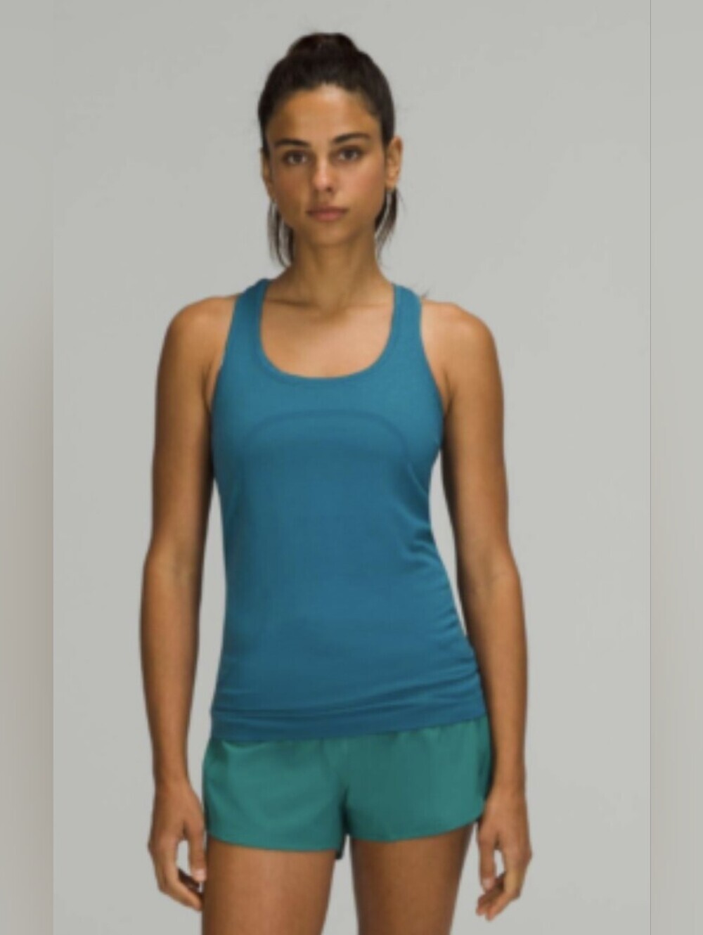 Lululemon Swiftly Tech Racerback Tank Top Teal Blue Size 4